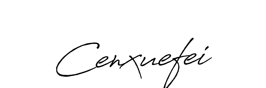 How to make Cenxuefei name signature. Use Antro_Vectra_Bolder style for creating short signs online. This is the latest handwritten sign. Cenxuefei signature style 7 images and pictures png