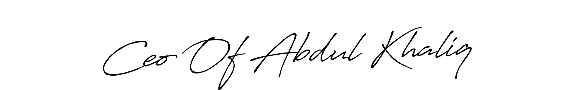 Design your own signature with our free online signature maker. With this signature software, you can create a handwritten (Antro_Vectra_Bolder) signature for name Ceo Of Abdul Khaliq. Ceo Of Abdul Khaliq signature style 7 images and pictures png