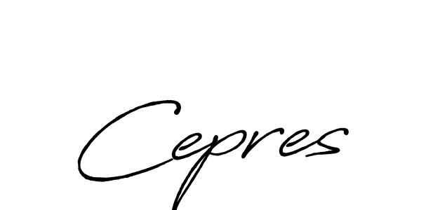 Design your own signature with our free online signature maker. With this signature software, you can create a handwritten (Antro_Vectra_Bolder) signature for name Cepres. Cepres signature style 7 images and pictures png