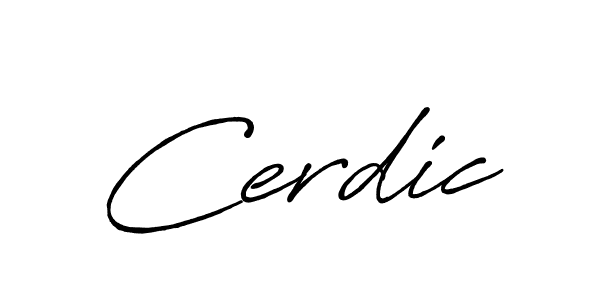 Use a signature maker to create a handwritten signature online. With this signature software, you can design (Antro_Vectra_Bolder) your own signature for name Cerdic. Cerdic signature style 7 images and pictures png