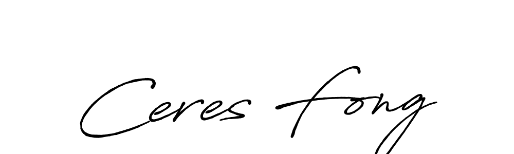 How to make Ceres Fong name signature. Use Antro_Vectra_Bolder style for creating short signs online. This is the latest handwritten sign. Ceres Fong signature style 7 images and pictures png