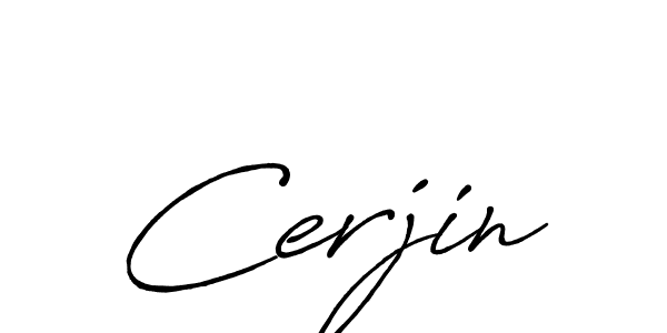 How to make Cerjin name signature. Use Antro_Vectra_Bolder style for creating short signs online. This is the latest handwritten sign. Cerjin signature style 7 images and pictures png