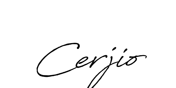 Design your own signature with our free online signature maker. With this signature software, you can create a handwritten (Antro_Vectra_Bolder) signature for name Cerjio. Cerjio signature style 7 images and pictures png