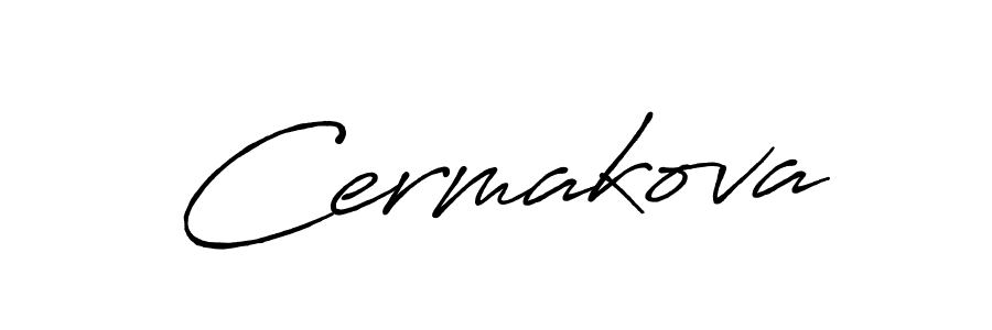 Cermakova stylish signature style. Best Handwritten Sign (Antro_Vectra_Bolder) for my name. Handwritten Signature Collection Ideas for my name Cermakova. Cermakova signature style 7 images and pictures png