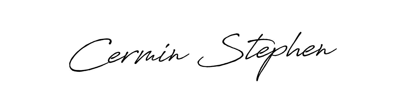 This is the best signature style for the Cermin Stephen name. Also you like these signature font (Antro_Vectra_Bolder). Mix name signature. Cermin Stephen signature style 7 images and pictures png