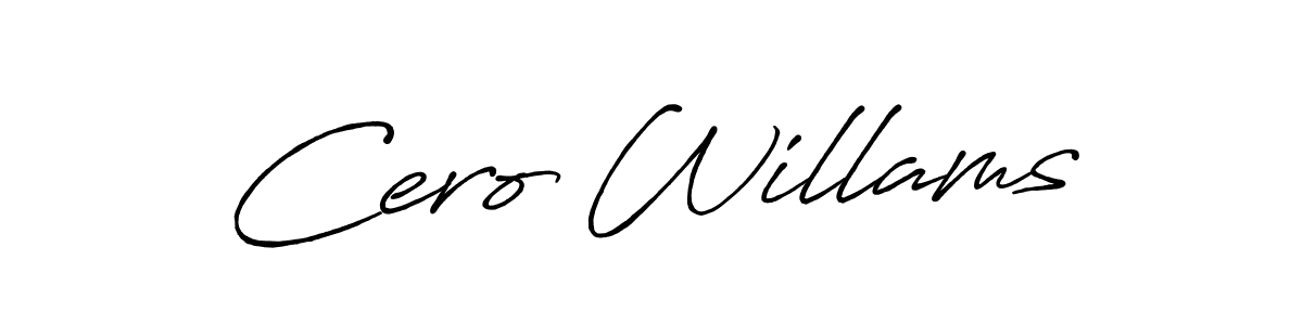 Similarly Antro_Vectra_Bolder is the best handwritten signature design. Signature creator online .You can use it as an online autograph creator for name Cero Willams. Cero Willams signature style 7 images and pictures png
