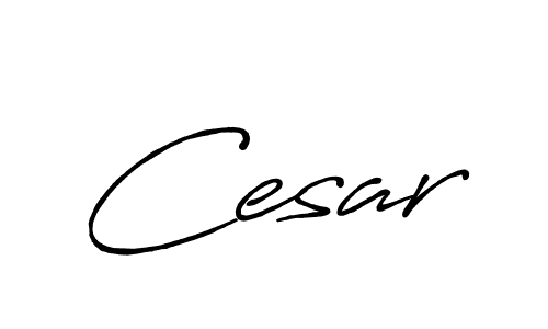 It looks lik you need a new signature style for name Cesar. Design unique handwritten (Antro_Vectra_Bolder) signature with our free signature maker in just a few clicks. Cesar signature style 7 images and pictures png
