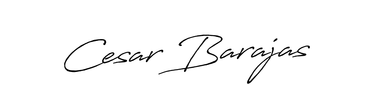 Design your own signature with our free online signature maker. With this signature software, you can create a handwritten (Antro_Vectra_Bolder) signature for name Cesar Barajas. Cesar Barajas signature style 7 images and pictures png