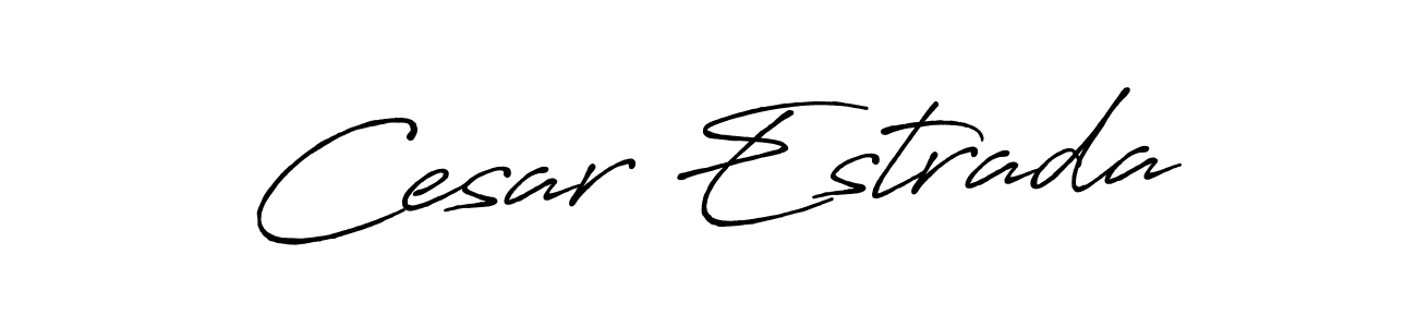 It looks lik you need a new signature style for name Cesar Estrada. Design unique handwritten (Antro_Vectra_Bolder) signature with our free signature maker in just a few clicks. Cesar Estrada signature style 7 images and pictures png