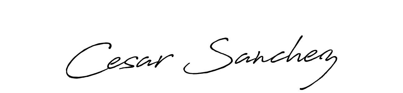 Antro_Vectra_Bolder is a professional signature style that is perfect for those who want to add a touch of class to their signature. It is also a great choice for those who want to make their signature more unique. Get Cesar Sanchez name to fancy signature for free. Cesar Sanchez signature style 7 images and pictures png