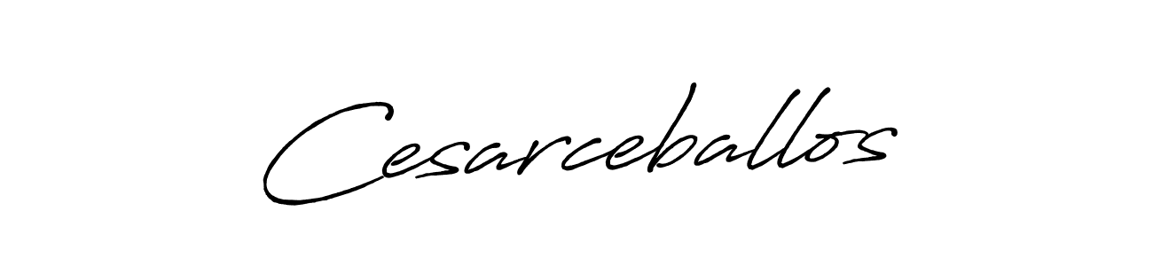 Design your own signature with our free online signature maker. With this signature software, you can create a handwritten (Antro_Vectra_Bolder) signature for name Cesarceballos. Cesarceballos signature style 7 images and pictures png