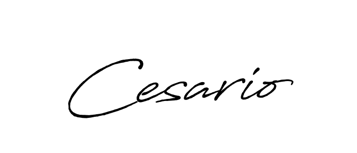 The best way (Antro_Vectra_Bolder) to make a short signature is to pick only two or three words in your name. The name Cesario include a total of six letters. For converting this name. Cesario signature style 7 images and pictures png