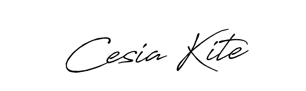 Also You can easily find your signature by using the search form. We will create Cesia Kite name handwritten signature images for you free of cost using Antro_Vectra_Bolder sign style. Cesia Kite signature style 7 images and pictures png