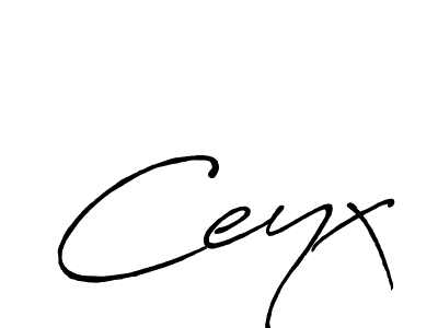 How to make Ceyx name signature. Use Antro_Vectra_Bolder style for creating short signs online. This is the latest handwritten sign. Ceyx signature style 7 images and pictures png