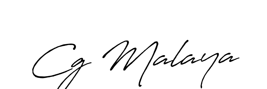 How to make Cg Malaya name signature. Use Antro_Vectra_Bolder style for creating short signs online. This is the latest handwritten sign. Cg Malaya signature style 7 images and pictures png