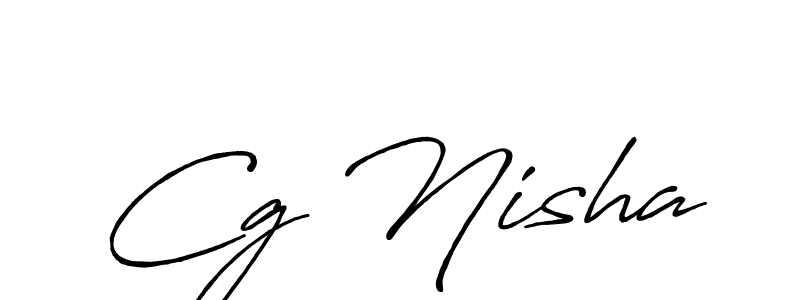 Similarly Antro_Vectra_Bolder is the best handwritten signature design. Signature creator online .You can use it as an online autograph creator for name Cg Nisha. Cg Nisha signature style 7 images and pictures png