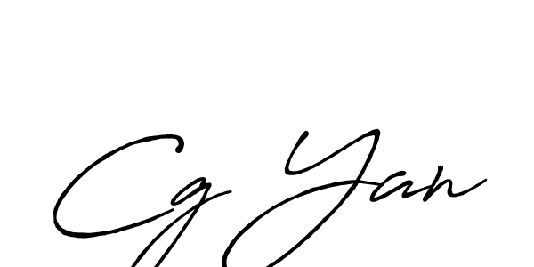 Use a signature maker to create a handwritten signature online. With this signature software, you can design (Antro_Vectra_Bolder) your own signature for name Cg Yan. Cg Yan signature style 7 images and pictures png