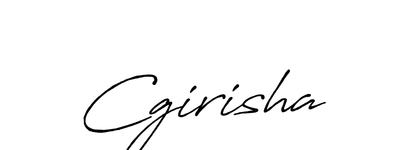 Cgirisha stylish signature style. Best Handwritten Sign (Antro_Vectra_Bolder) for my name. Handwritten Signature Collection Ideas for my name Cgirisha. Cgirisha signature style 7 images and pictures png