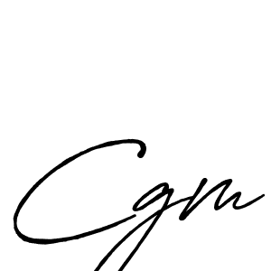 Design your own signature with our free online signature maker. With this signature software, you can create a handwritten (Antro_Vectra_Bolder) signature for name Cgm. Cgm signature style 7 images and pictures png