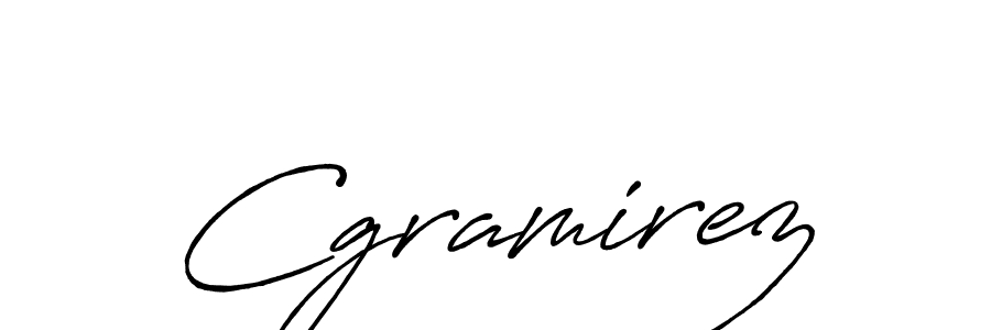 Make a beautiful signature design for name Cgramirez. With this signature (Antro_Vectra_Bolder) style, you can create a handwritten signature for free. Cgramirez signature style 7 images and pictures png