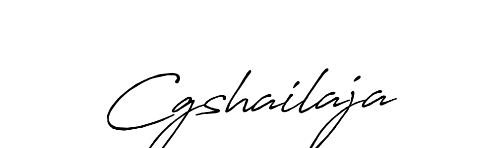 How to make Cgshailaja name signature. Use Antro_Vectra_Bolder style for creating short signs online. This is the latest handwritten sign. Cgshailaja signature style 7 images and pictures png