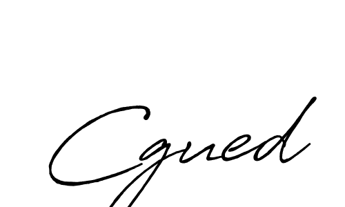 Cgued stylish signature style. Best Handwritten Sign (Antro_Vectra_Bolder) for my name. Handwritten Signature Collection Ideas for my name Cgued. Cgued signature style 7 images and pictures png