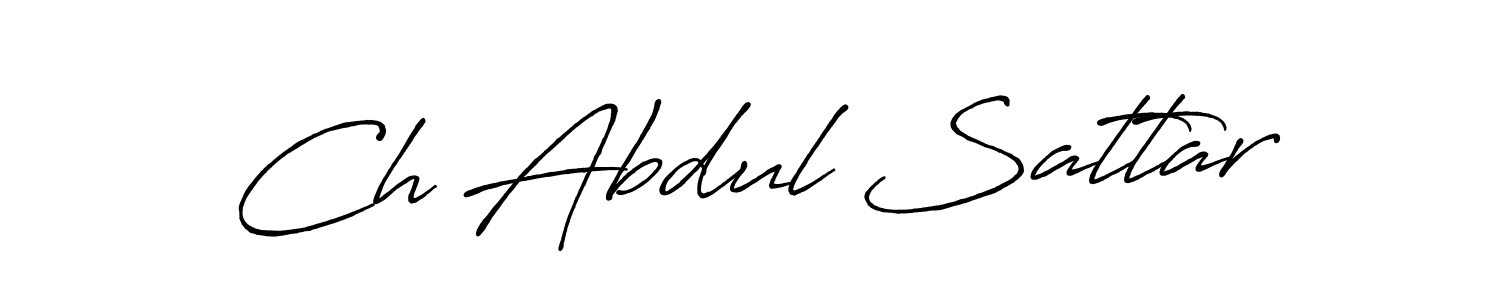 Design your own signature with our free online signature maker. With this signature software, you can create a handwritten (Antro_Vectra_Bolder) signature for name Ch Abdul Sattar. Ch Abdul Sattar signature style 7 images and pictures png
