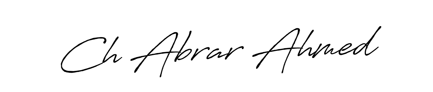 Also You can easily find your signature by using the search form. We will create Ch Abrar Ahmed name handwritten signature images for you free of cost using Antro_Vectra_Bolder sign style. Ch Abrar Ahmed signature style 7 images and pictures png