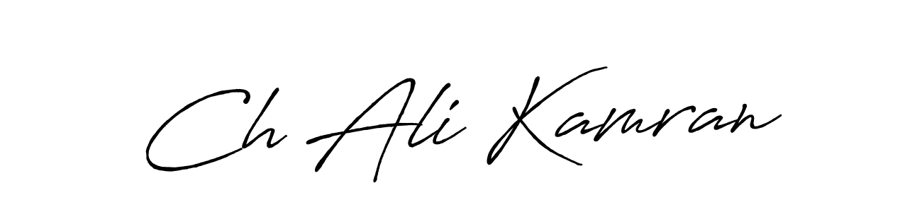 Also we have Ch Ali Kamran name is the best signature style. Create professional handwritten signature collection using Antro_Vectra_Bolder autograph style. Ch Ali Kamran signature style 7 images and pictures png