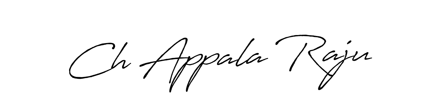 Use a signature maker to create a handwritten signature online. With this signature software, you can design (Antro_Vectra_Bolder) your own signature for name Ch Appala Raju. Ch Appala Raju signature style 7 images and pictures png