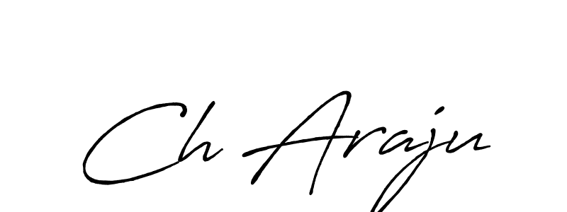 How to Draw Ch Araju signature style? Antro_Vectra_Bolder is a latest design signature styles for name Ch Araju. Ch Araju signature style 7 images and pictures png