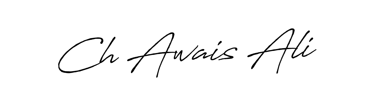 Design your own signature with our free online signature maker. With this signature software, you can create a handwritten (Antro_Vectra_Bolder) signature for name Ch Awais Ali. Ch Awais Ali signature style 7 images and pictures png