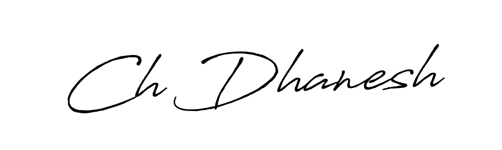 The best way (Antro_Vectra_Bolder) to make a short signature is to pick only two or three words in your name. The name Ch Dhanesh include a total of six letters. For converting this name. Ch Dhanesh signature style 7 images and pictures png