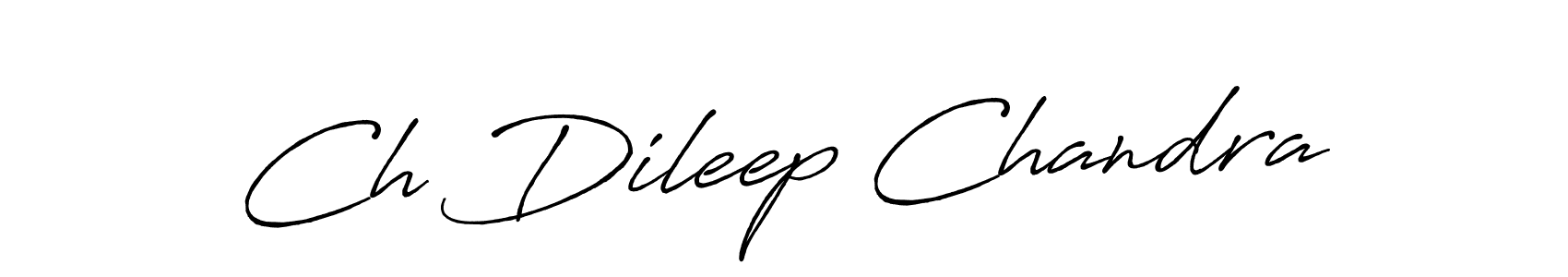 How to make Ch Dileep Chandra signature? Antro_Vectra_Bolder is a professional autograph style. Create handwritten signature for Ch Dileep Chandra name. Ch Dileep Chandra signature style 7 images and pictures png