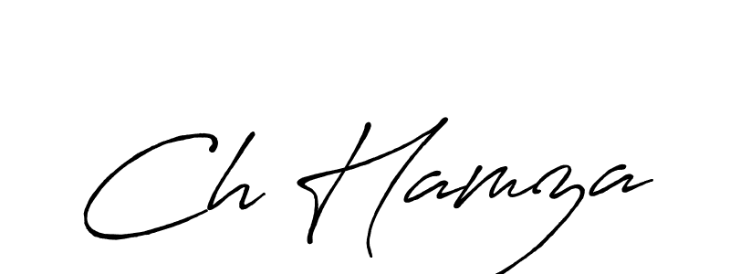 The best way (Antro_Vectra_Bolder) to make a short signature is to pick only two or three words in your name. The name Ch Hamza include a total of six letters. For converting this name. Ch Hamza signature style 7 images and pictures png