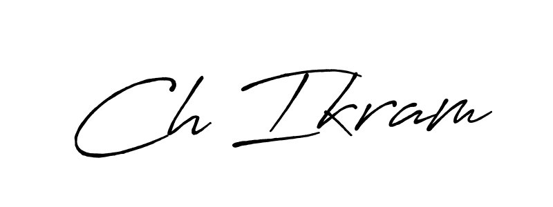 if you are searching for the best signature style for your name Ch Ikram. so please give up your signature search. here we have designed multiple signature styles  using Antro_Vectra_Bolder. Ch Ikram signature style 7 images and pictures png