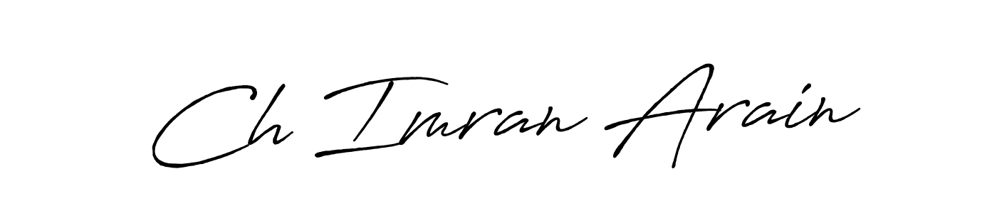 Also You can easily find your signature by using the search form. We will create Ch Imran Arain name handwritten signature images for you free of cost using Antro_Vectra_Bolder sign style. Ch Imran Arain signature style 7 images and pictures png