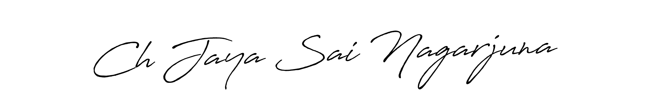 Make a beautiful signature design for name Ch Jaya Sai Nagarjuna. Use this online signature maker to create a handwritten signature for free. Ch Jaya Sai Nagarjuna signature style 7 images and pictures png