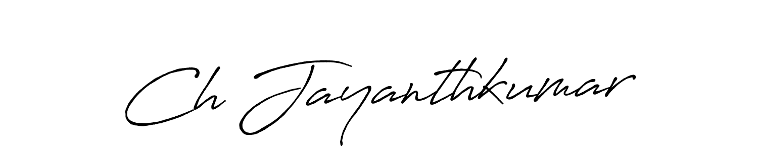 How to Draw Ch Jayanthkumar signature style? Antro_Vectra_Bolder is a latest design signature styles for name Ch Jayanthkumar. Ch Jayanthkumar signature style 7 images and pictures png