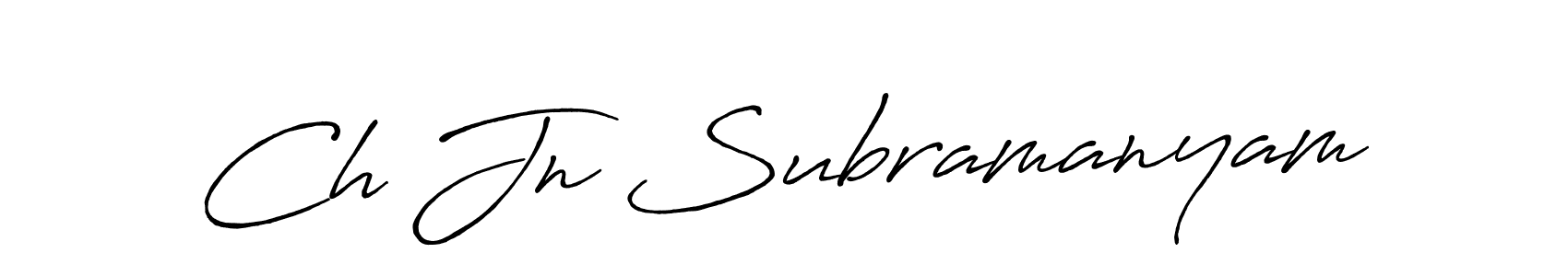 It looks lik you need a new signature style for name Ch Jn Subramanyam. Design unique handwritten (Antro_Vectra_Bolder) signature with our free signature maker in just a few clicks. Ch Jn Subramanyam signature style 7 images and pictures png