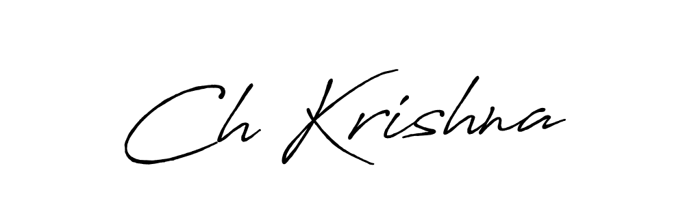 You should practise on your own different ways (Antro_Vectra_Bolder) to write your name (Ch Krishna) in signature. don't let someone else do it for you. Ch Krishna signature style 7 images and pictures png