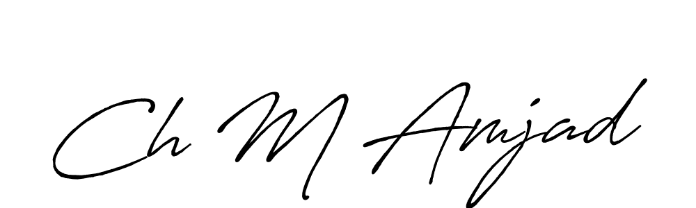 You can use this online signature creator to create a handwritten signature for the name Ch M Amjad. This is the best online autograph maker. Ch M Amjad signature style 7 images and pictures png