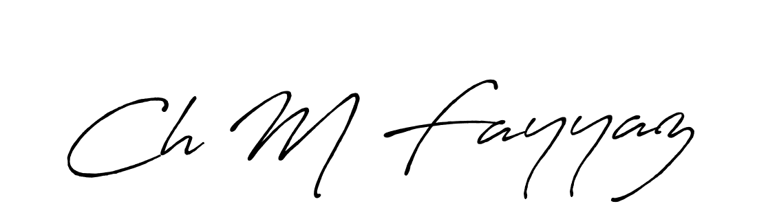 How to make Ch M Fayyaz signature? Antro_Vectra_Bolder is a professional autograph style. Create handwritten signature for Ch M Fayyaz name. Ch M Fayyaz signature style 7 images and pictures png