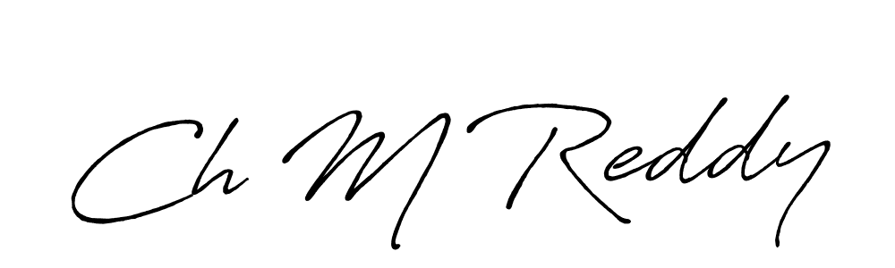 This is the best signature style for the Ch M Reddy name. Also you like these signature font (Antro_Vectra_Bolder). Mix name signature. Ch M Reddy signature style 7 images and pictures png