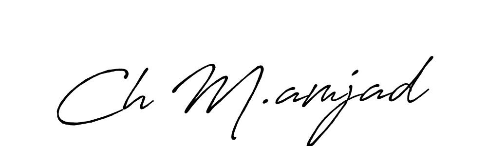 This is the best signature style for the Ch M.amjad name. Also you like these signature font (Antro_Vectra_Bolder). Mix name signature. Ch M.amjad signature style 7 images and pictures png