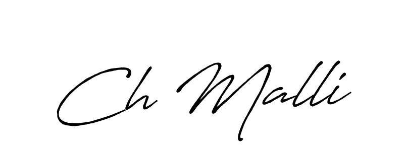 Also You can easily find your signature by using the search form. We will create Ch Malli name handwritten signature images for you free of cost using Antro_Vectra_Bolder sign style. Ch Malli signature style 7 images and pictures png