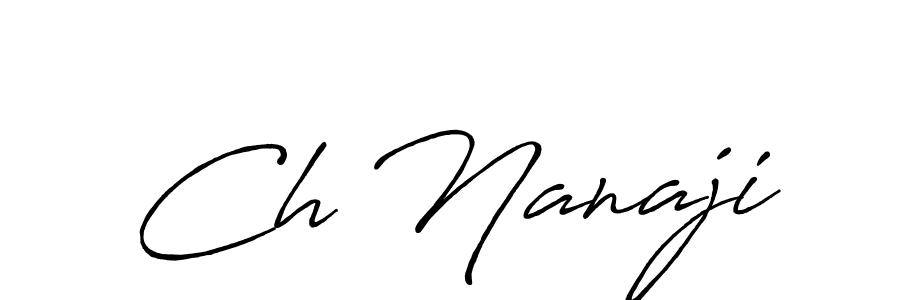 The best way (Antro_Vectra_Bolder) to make a short signature is to pick only two or three words in your name. The name Ch Nanaji include a total of six letters. For converting this name. Ch Nanaji signature style 7 images and pictures png