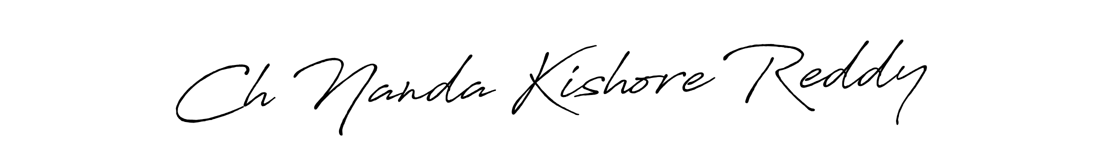 Design your own signature with our free online signature maker. With this signature software, you can create a handwritten (Antro_Vectra_Bolder) signature for name Ch Nanda Kishore Reddy. Ch Nanda Kishore Reddy signature style 7 images and pictures png