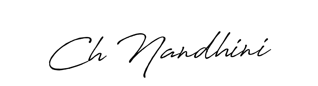 Also You can easily find your signature by using the search form. We will create Ch Nandhini name handwritten signature images for you free of cost using Antro_Vectra_Bolder sign style. Ch Nandhini signature style 7 images and pictures png