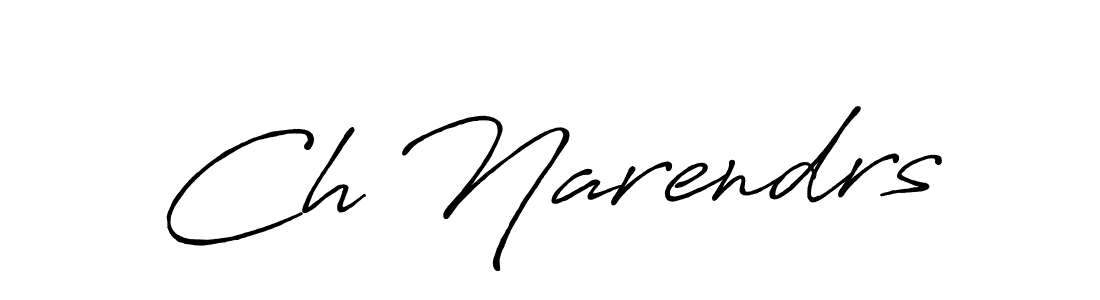 Use a signature maker to create a handwritten signature online. With this signature software, you can design (Antro_Vectra_Bolder) your own signature for name Ch Narendrs. Ch Narendrs signature style 7 images and pictures png